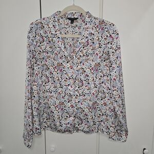 Banana Republic Multicolor Floral Blouse